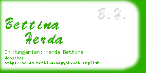 bettina herda business card